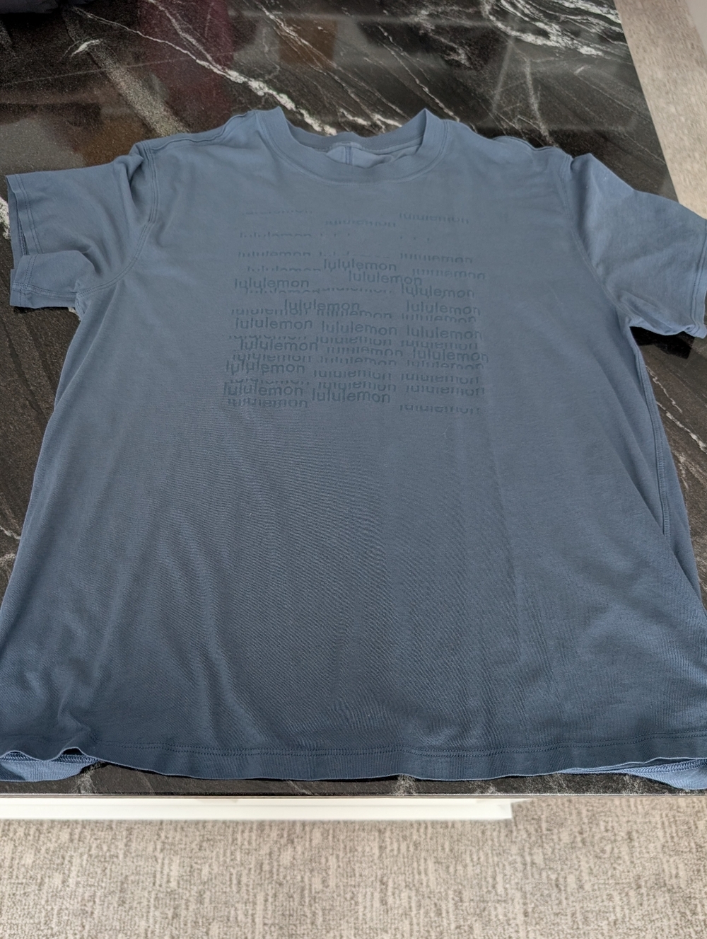 lululemon athletica Women's All Yours Crew Neck Tee in Slate Blue